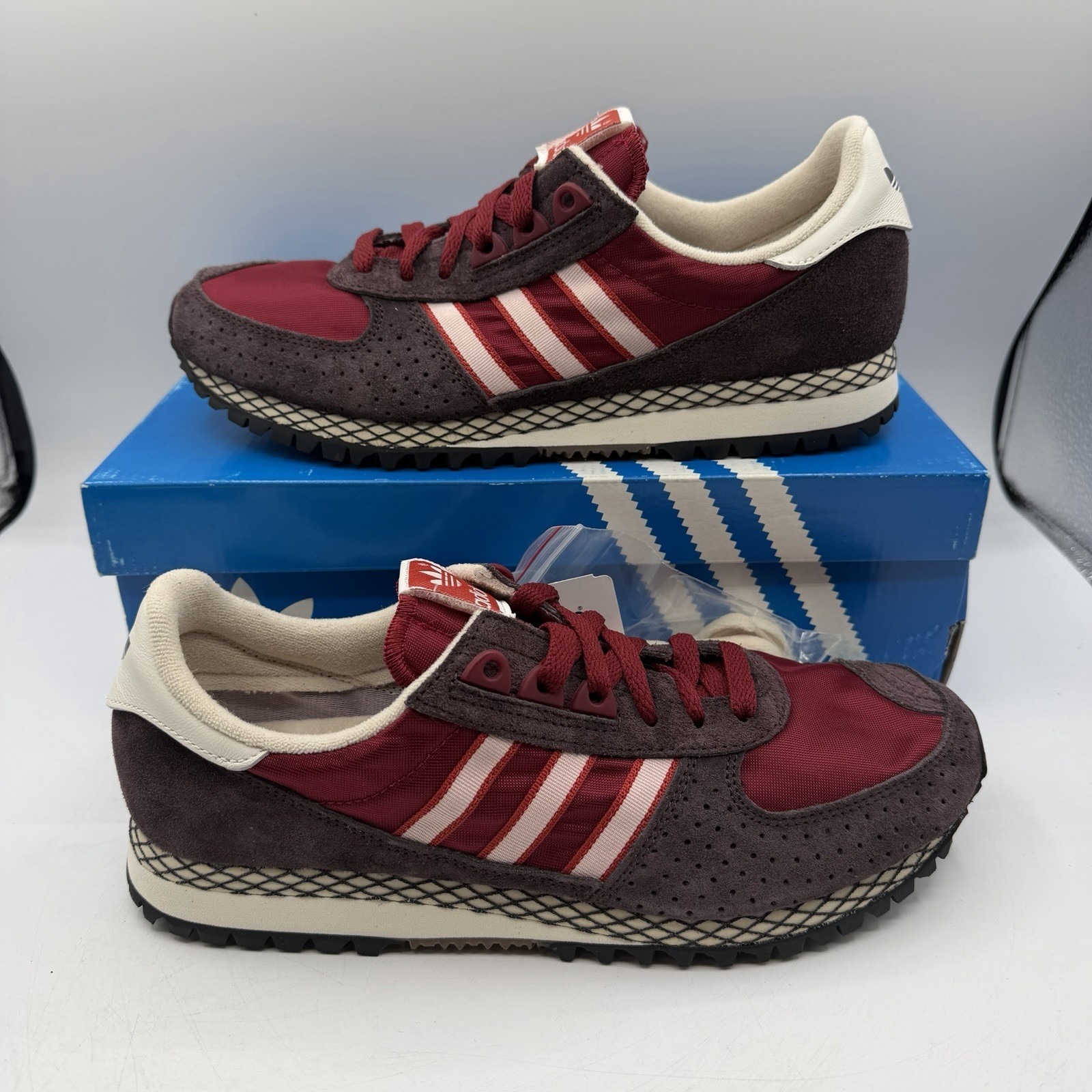 Adidas Originals City Marathon Pt Shoes Mens 12 Burgundy/White Sneakers G95556